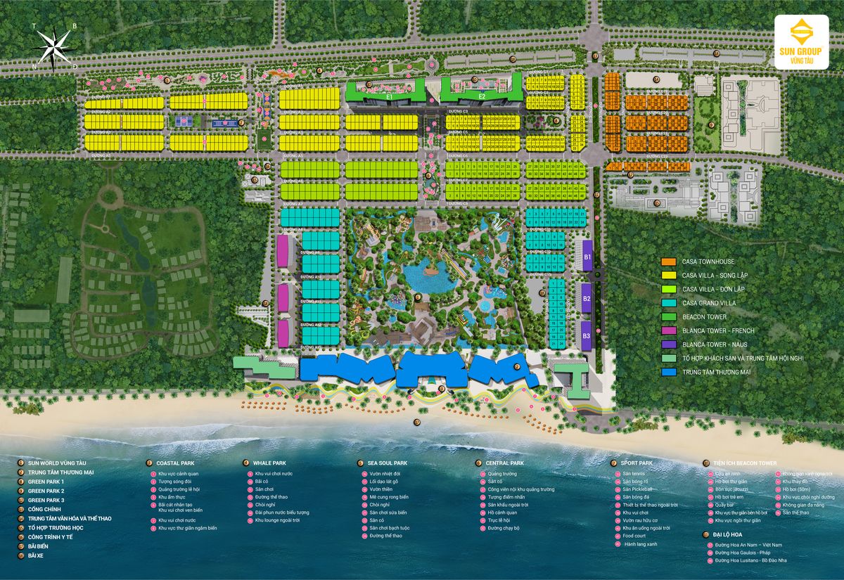 Mặt bằng dự án Blanca City Vũng Tàu